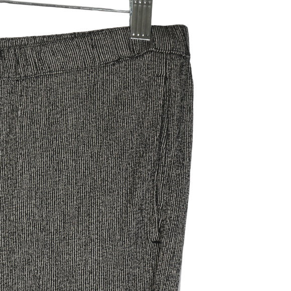 Coldwater Creek Pants Womens Petite Large PL Pull On Pockets Black White Cropped - Picture 5 of 10
